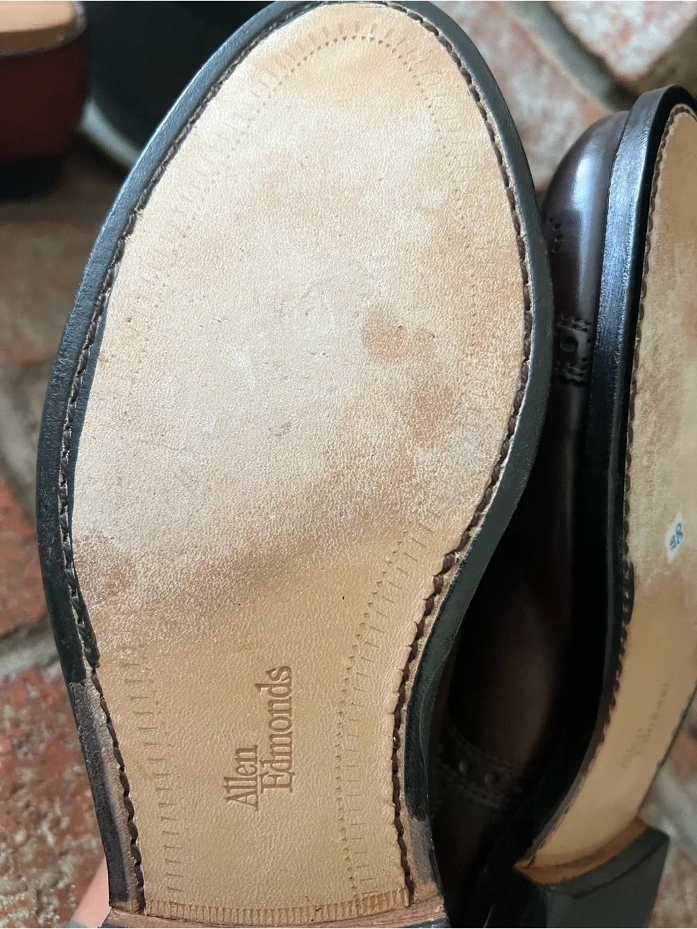 Allen Edmonds Dark Brown Cap-Toe Brogue Oxfords